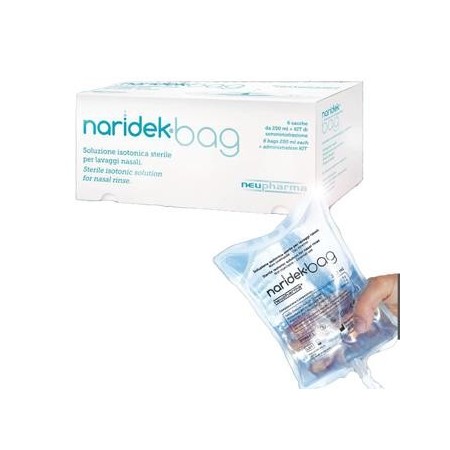 Naridek nasal wash solution bag - 6 x 250ml bags