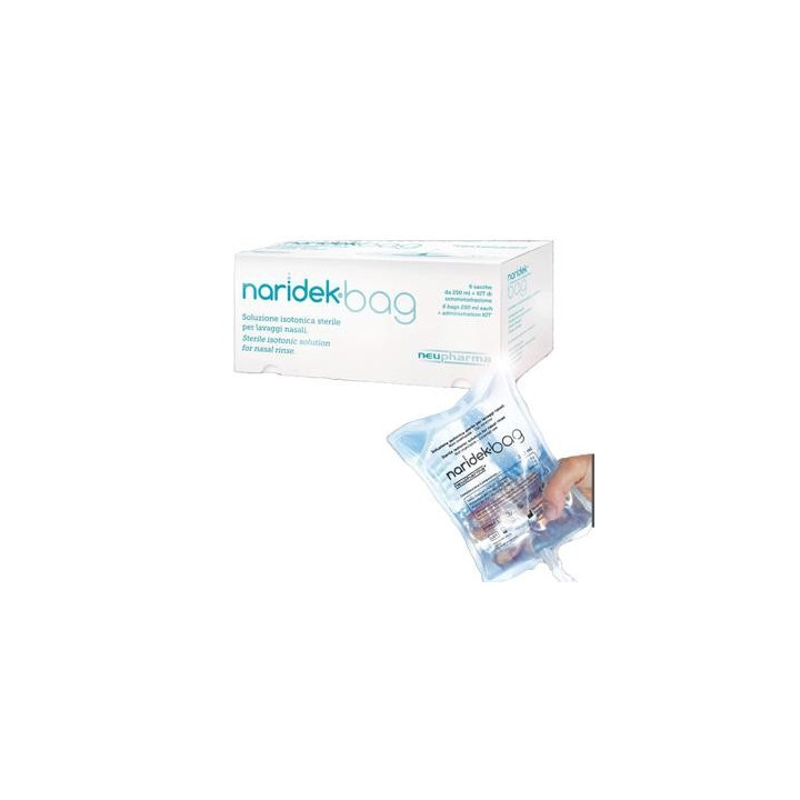 NARIDEK Zsákos oldat orrmosáshoz - 6 zacskó 250 ml-es