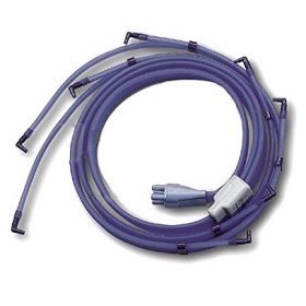 Conector I-TECH cu 4 tuburi cu 8 terminații pentru terapie prin presiune simultană pe 2 jambiere