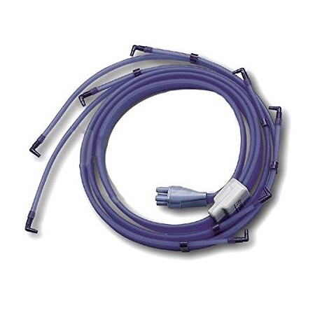 I-tech connettore a 4 tubi con 8 terminazioni per pressoterapia simultanea su 2 gambali