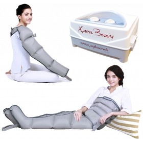 Xpress Beauty Six 6-Kammer-Pressotherapie mit 2 Leggings, 1 Armband und Slim Body Kit