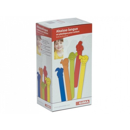 Kunststof tongspatels voor kinderen - pak. 50 stuks.