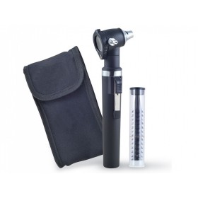 Otoscópio de fibra óptica gimalux - preto