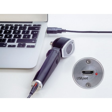 Luxamed auris led usb 2.7v otoskop - černý