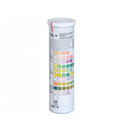 Urinremsor i flaskor - 10 parametrar - professionella - förpackning med 100 st.