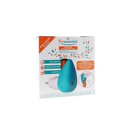 Puressentiel diffusore a ultrasonico a presa clip & diffuse