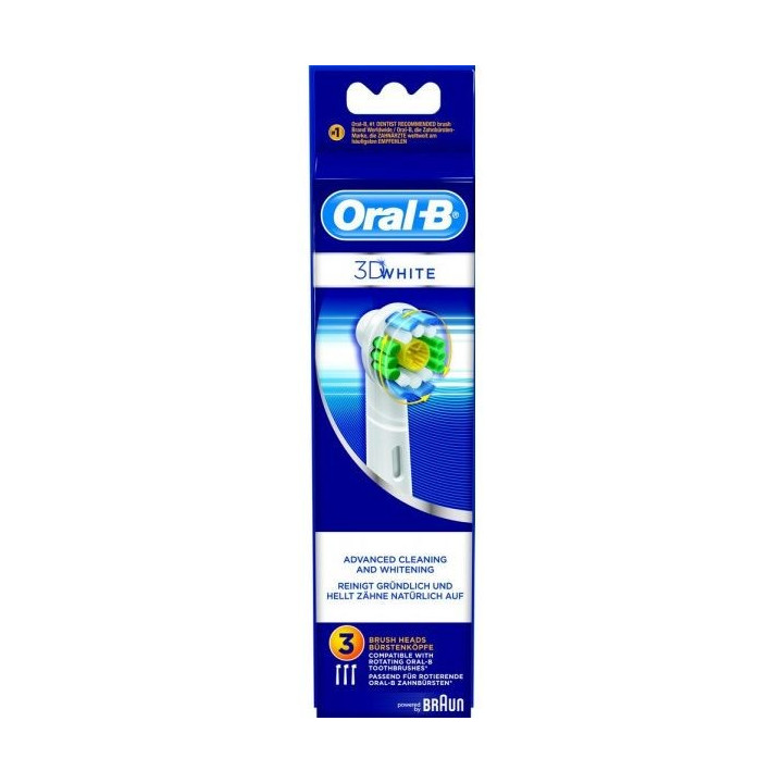 Cabezal de cepillo de dientes Oral-B 3D WHITE EB18-3 - 3 uds.