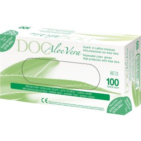 Aloe Vera Powder Free Latex Gloves MEDIUM SIZE 8