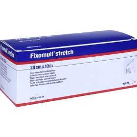 Leukoplast Fixomull stretch 10 mx 20 cm gaze autocollante douce et extensible