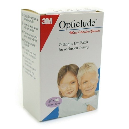 3m opticlude orthoptic eye patches 1539, 5.7 cm x 8 cm - 20pcs.