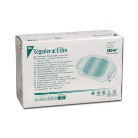 3M Tegaderm Film - Przezroczysty sterylny opatrunek, 1624W 6x7 cm - 100 szt.