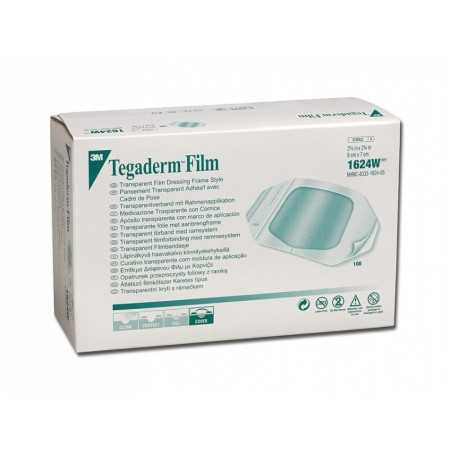 3M Tegaderm Film - Transparentný sterilný obväz, 1624W 6x7 cm - 100 ks.