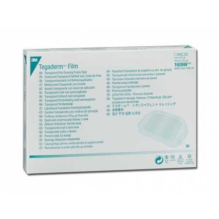 3M Tegaderm Film - Medicazione sterile trasparente ed impermeabile, 1626W 10x12 cm - 50 pz.