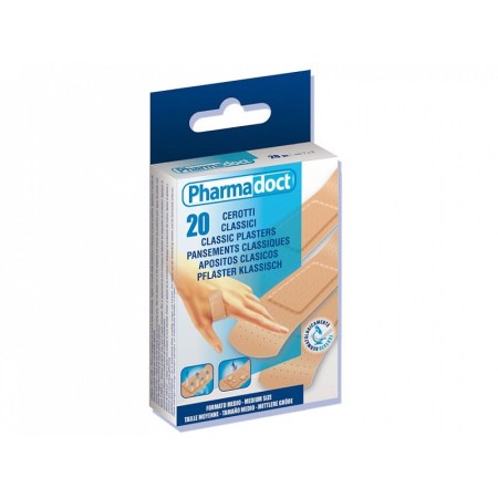 Pansements classiques 7 x 2 cm - lot de 12 boîtes de 20 pansements - 1 carton