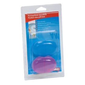 Pilulier de poche - Blister - pack. 2 pièces.