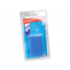 Denná krabička na tabletky - priesvitná modrá - blister