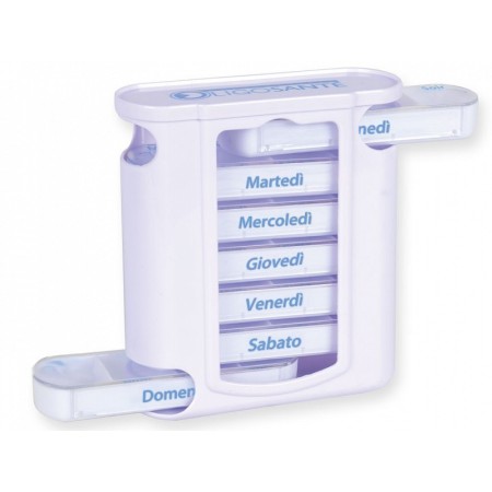 Tedenski pillbox x4 tower - italijanski / nemški