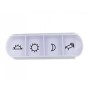 X4 Tower Weekly Pill Box - Italian/German