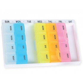 X4 Easy Weekly Pill Box - English