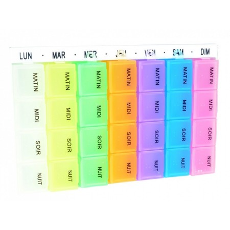 Weekly pillbox x4 easy - fransk