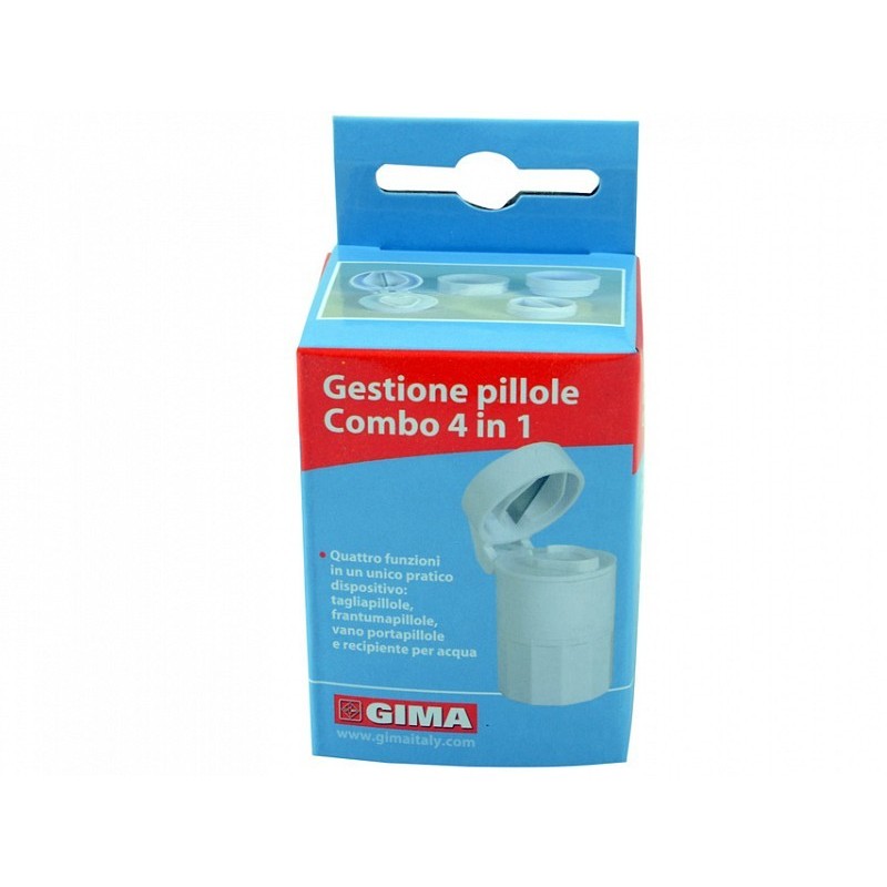 Frantuma pillole con scomparto portapillole tablet crusher