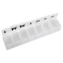 Weekly pill box - white - blister pack - french/spanish/romanian