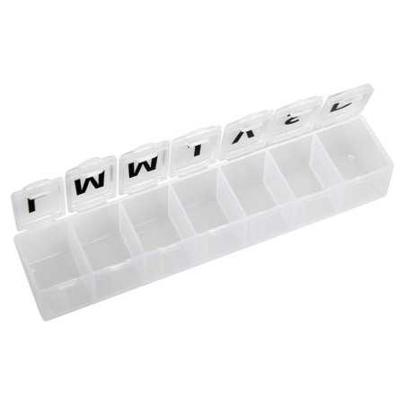 Weekly Pill Box - White - Blister Pack - Fra/Spa/Romanian