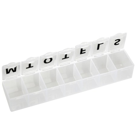 Weekly pill box - white - blister - sve/nor/dan
