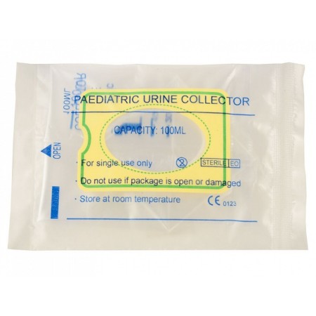 Saco de urina pediátrico - 100 ml - estéril - embalagem de 100 unidades