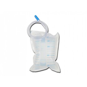 Pungă de urină 2000 cc - tub 130 cm - pachet 200 de bucăți.