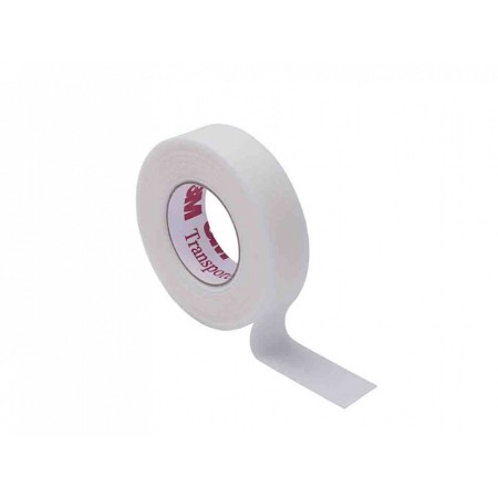 Transpore 3m branco - a 13 mm x 9,14 m - pacote com 24 unidades.