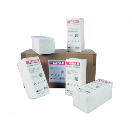 Komprimierte gaze 7,5x7,5cm baumwolle - 10 packungen mit 100 - 1000 stück (10 packungen à 100 stück)