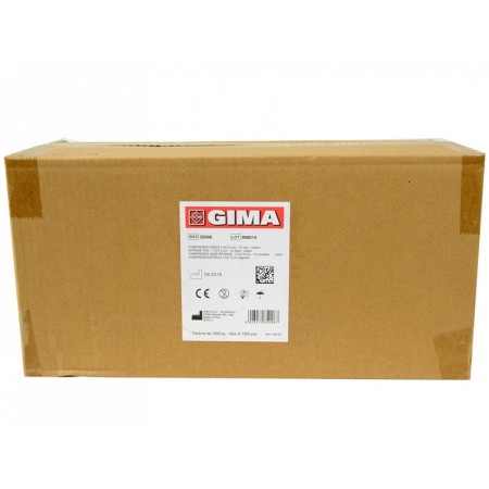 Komprimeret gaze 7,5x7,5cm bomuld - 10 pakninger á 100 - 1000 stk. (10 pakker á 100 stk.)