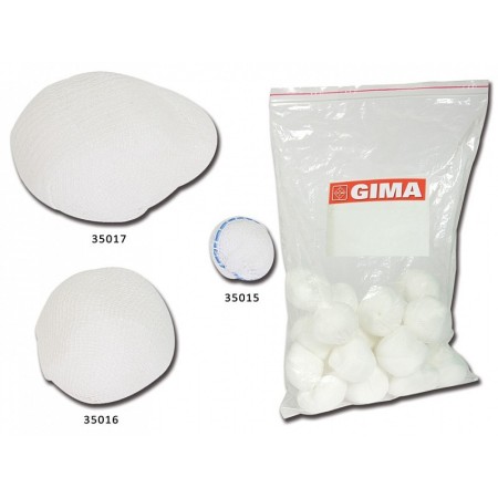 Cotton gauze swabs - diameter 50 mm - pack of 1000.