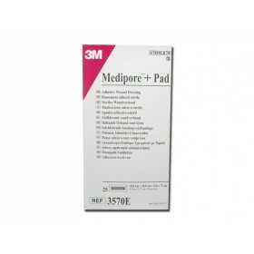 3M Medipore + Pad Pansement non tissé stérile avec compresse, 3570E - 10x20cm - 25pcs.