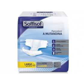 Pleny Soffisoft Classic - Středně těžká inkontinence - Velká - konf. 90 ks.