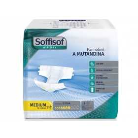 Pañales Soffisoft Air Dry - Incontinencia moderada - Paquete mediano. 90 piezas