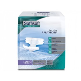 Scutece Soffisoft Air Dry - Incontinență puternică - Mari - conf. 60 buc.