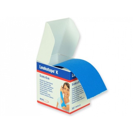 Leukotape k - bandă neuromusculară bsn 5 m x 5 cm - albastru