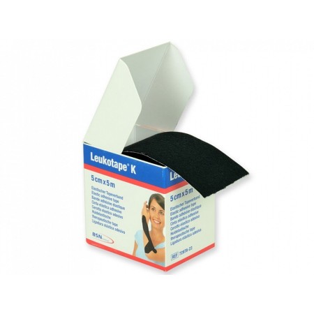 Leukotape k - neuromuscular tape bsn 5 m x 5 cm - black