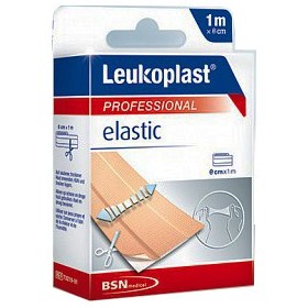 Leukoplast Elastik 1 mx 8 cm tapeplaster