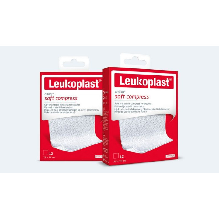 Cutisoft 7,5 cm x 7,5 cm sterilné netkané tablety - 12 ks.