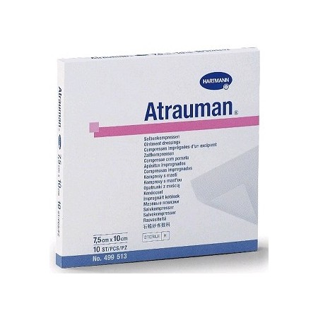 Atrauman apósito poliéster emulsionado 7,5 x 10 cm - 10 uds.