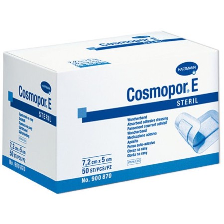 Cosmopor e sterilt postkirurgiskt förband i vitt non-woven tyg 10 x 8 cm - 25 st.