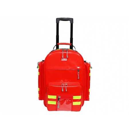 Mochila De Pvc Con Trolley Logic 2 - Rojo