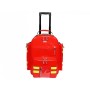 Pvc batoh Logic 2 s vozíkom - červený