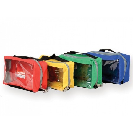 E1 handbag - rectangular with window - red