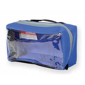 Handtasche E1 - Rechteckig mit Fenster - Blau