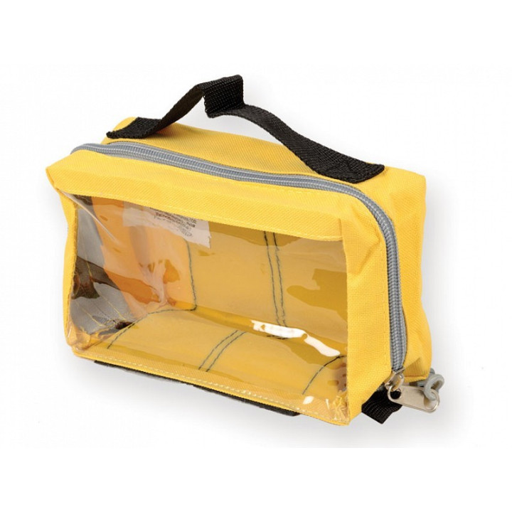 E1 pouch - rectangular with window - yellow
