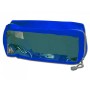Handtasche E2 - Rechteckig mit Fenster - Blau